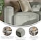 Flash Furniture Bridgetown Luxury Modular Sectional Sofa, Left Side with Arm Rest, Gray IS-IT2231-LC-GRY-GG - alternate 3